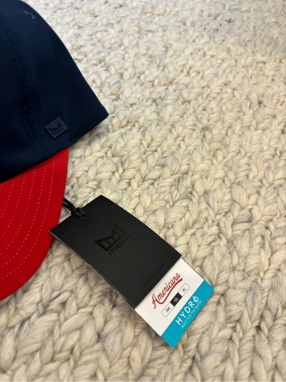 NWT Melin The Legend Americana Hydro Baseball Cap Navy Patriotic Classic